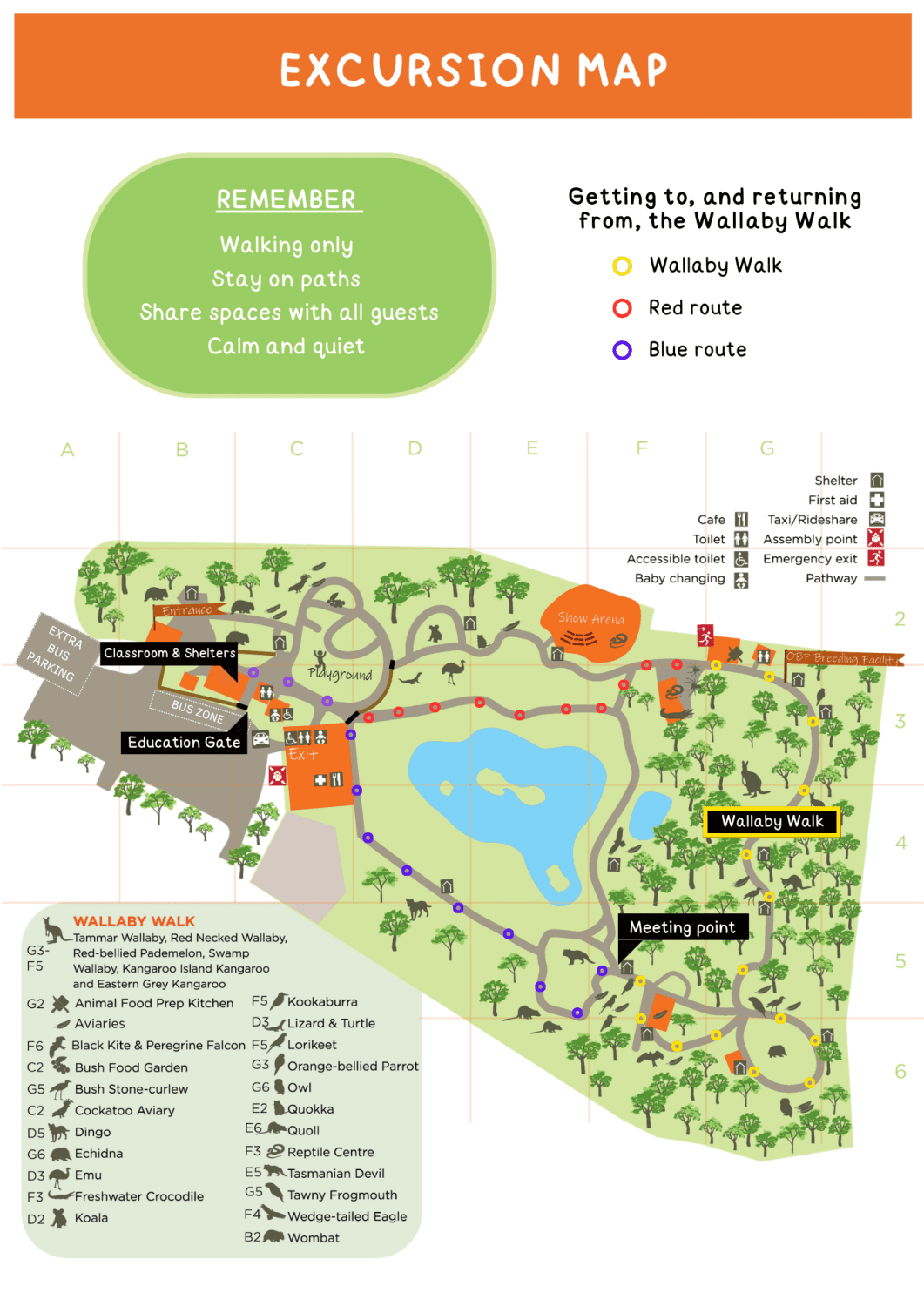 Excursion Map Example Excursion Map - Moonlit Sanctuary